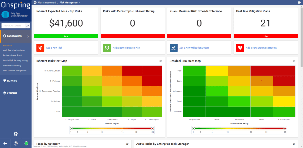 Onspring GRC solution