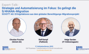 IT-Onlinekonferenz: Erfolgsfaktoren aus dem Berechtigungs-Migrationsprojekt der SCHOTT AG
